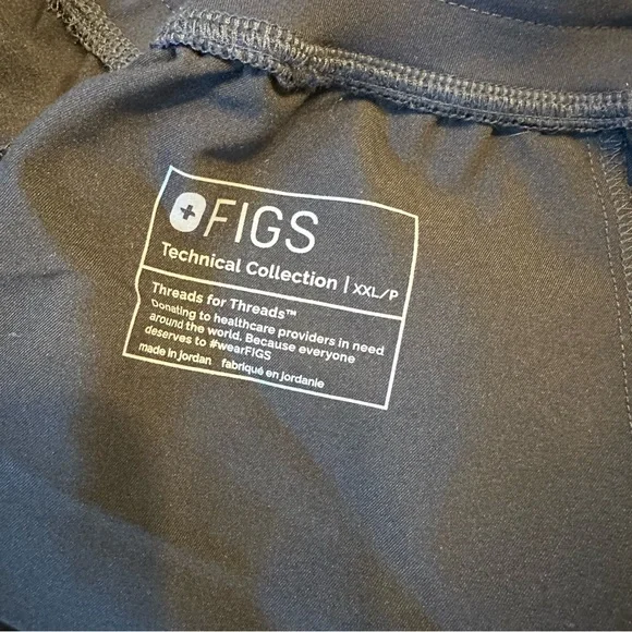 Figs Black Zamora Jogger Scrub Pants size XXL Petite 2XL XXL/P - Picture 4 of 5